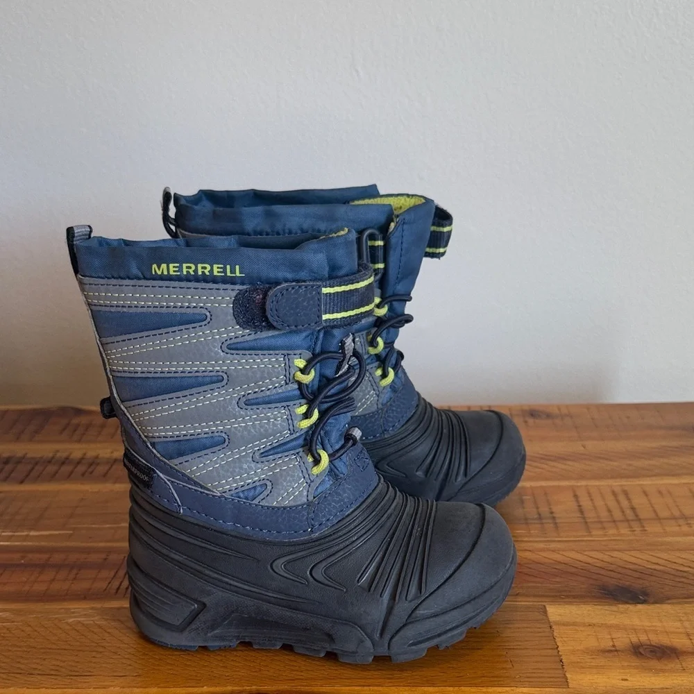 Merrell Navy and Gray Winter Boots
